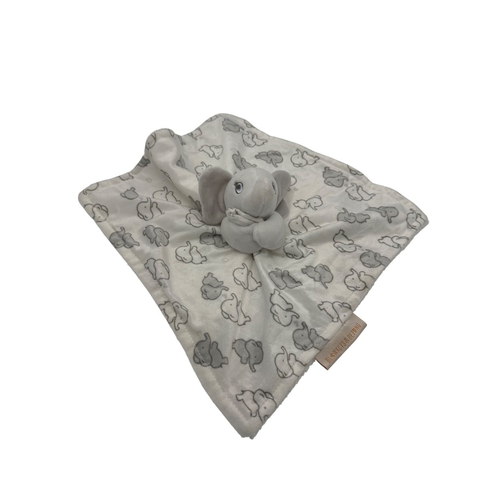Blankets and Beyond White Elephant Lovey Soother Security Blanket Soft